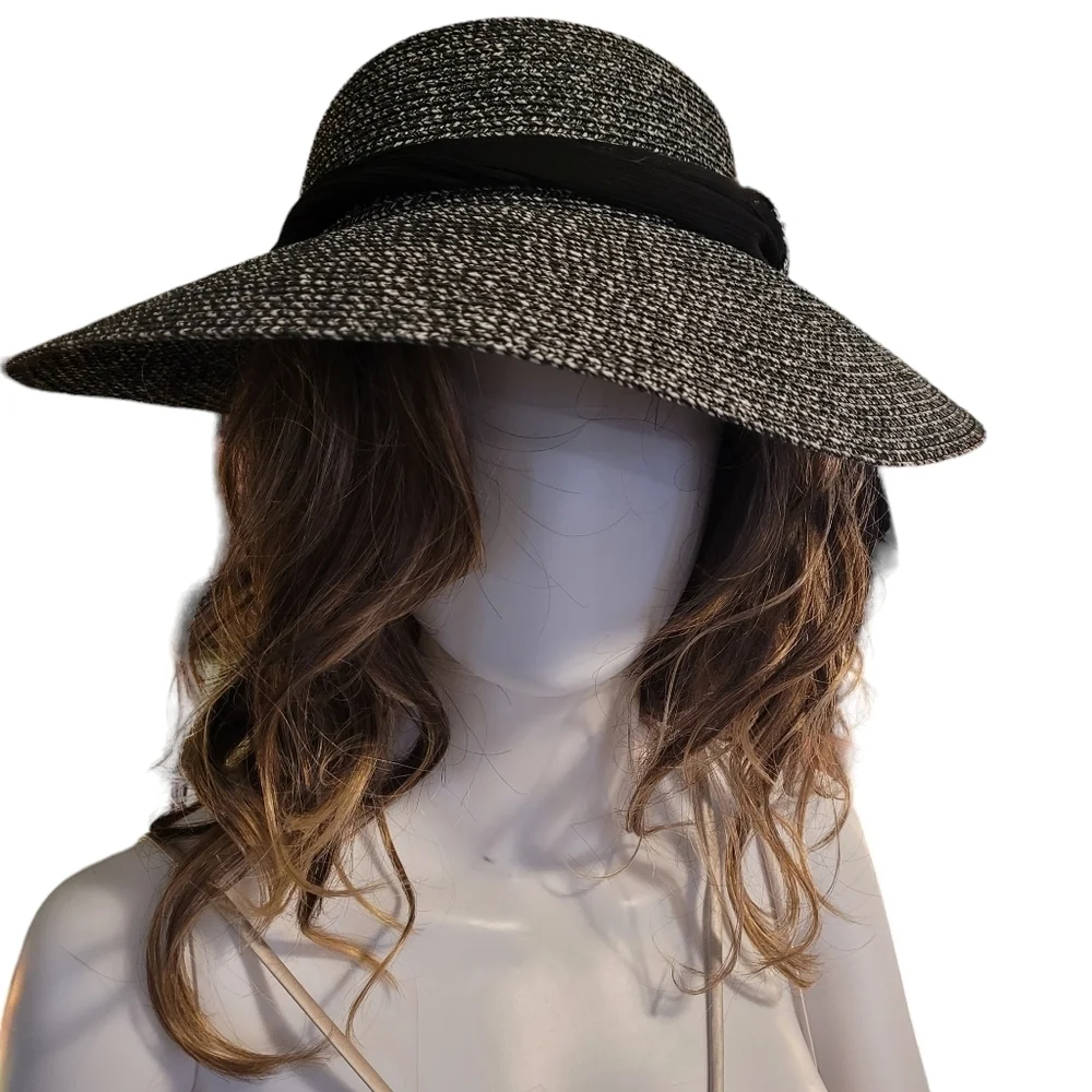Peter Grimm sun hat in black & white - OS. A